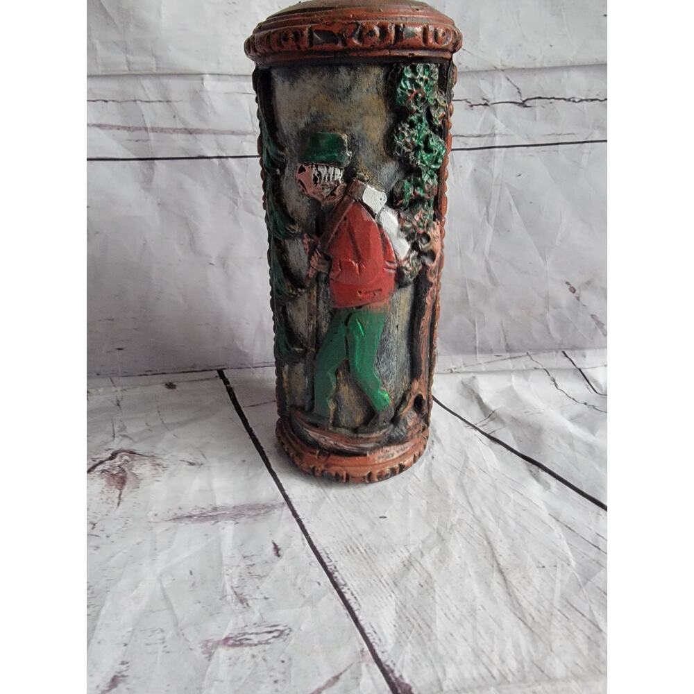 Vintage German 9" Eternal Candle Hand Carved by Gunter Kerzen, Schwatzwald READ